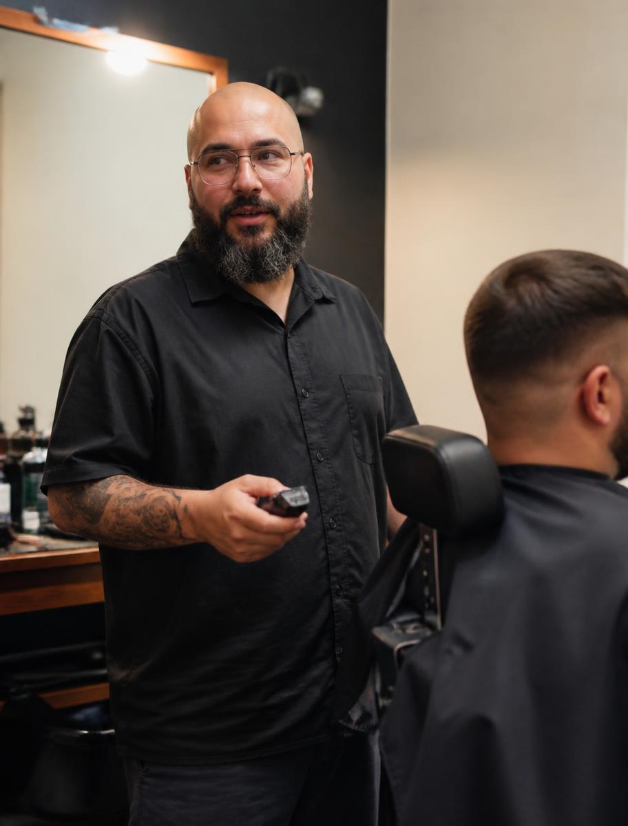 Rafael Martins, barbeiro da VANTA especializado em barba e acabamento